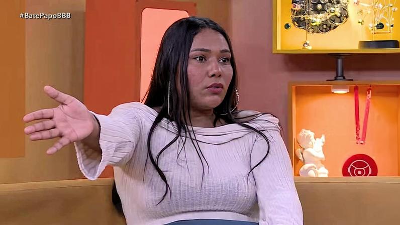 Chaiany Andrade no 'Bate-Papo BBB' após ser eliminada do BBB 26