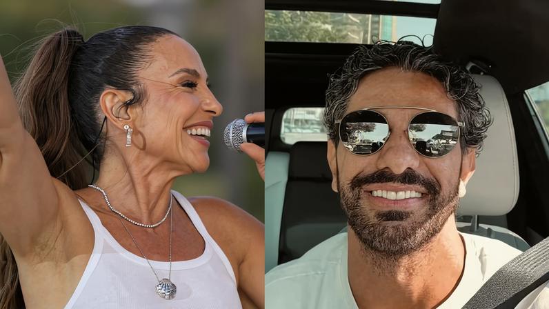Cantora Ivete Sangalo e empresário Tiago Maia