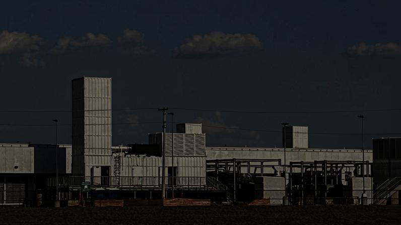 Vista externa das instalações de data centers da Microsoft voltados para o processamento de inteligência artificial (IA)