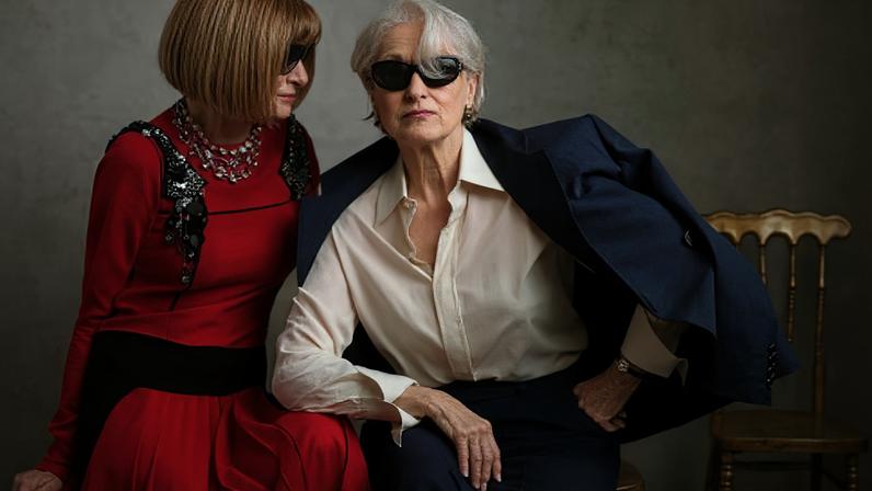 Anna Wintour e Meryl Streep em capa de maio da revista Vogue