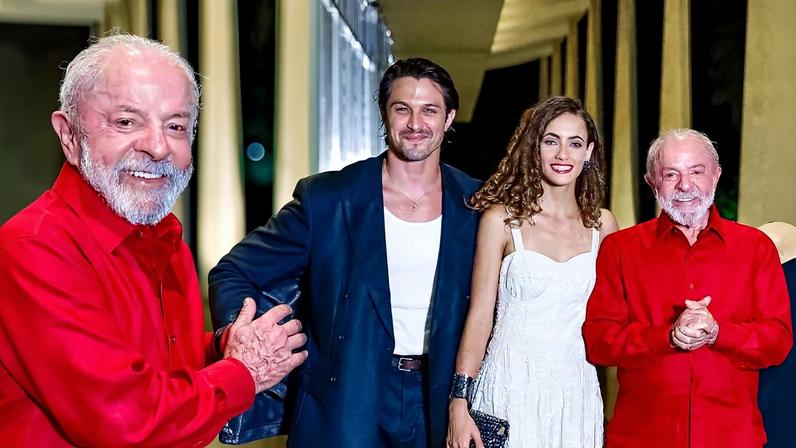 Lula recebe Bruno Gagliasso e Rômulo Estrela para exibição de 'Por Um Fio', filme nacional sobre o SUS