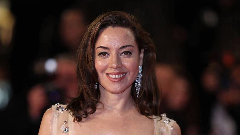 A atriz Aubrey Plaza durante o Festival de Cinema de Cannes, em Cannes, sul da França, em maio de 2025