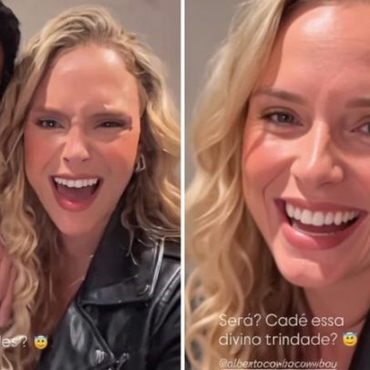 Sarah Andrade e Cowboy se encontram e brincam sobre Jonas