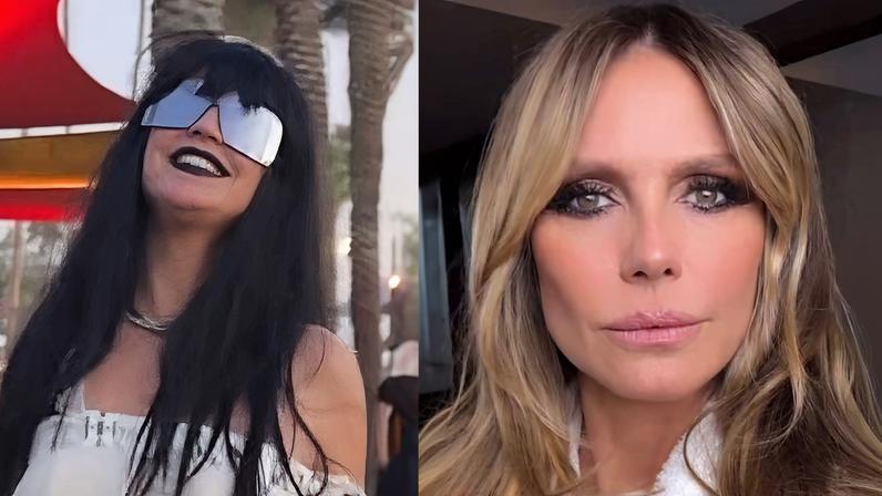 Heidi Klum se disfarça para curtir Coachella sem incômodo