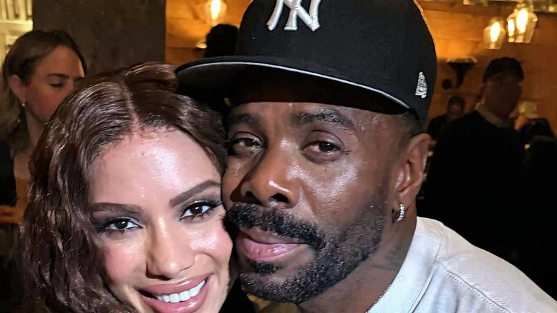 Anitta posa com Colman Domingo