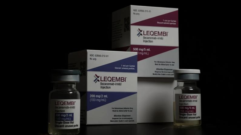 Embalagens do Leqembi (lecanemabe), para tratamento do Alzheimer