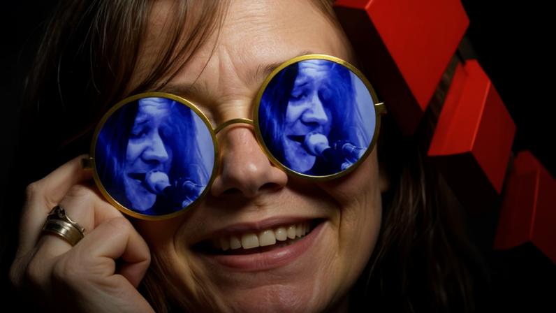 Parede da exposição de 'Janis' em cartaz no MIS