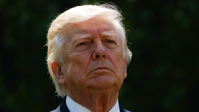 O presidente Donald Trump fala com jornalistas em frente à Casa Branca, em Washington