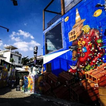 Murais em SP criam passeio que mistura arte, cinema e comida