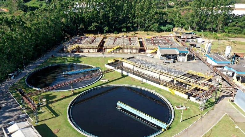 Estação de tratamento de esgoto da Copasa em Betim (MG)