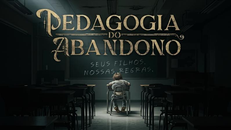 Cartaz de divulgação do documentário do Brasil Paralelo sobre educação infantil