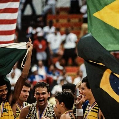 Oscar Schmidt lidera Brasil na vitória contra EUA no Pan de 1987