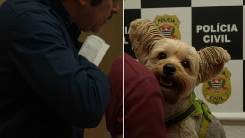 Homem usa máscara para furtar cachorro da ex