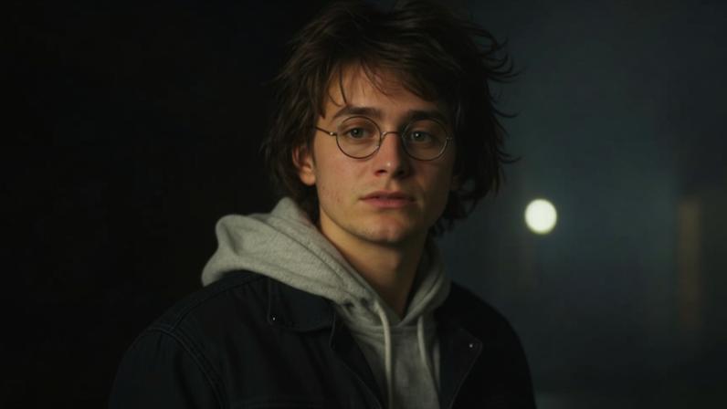 Daniel Radcliffe em Harry Potter e a Pedra Filosofal (2001), Harry Potter e o Cálice de Fogo (2005) e Harry Potter e as Relíquias da Morte – Parte 2 (2011)