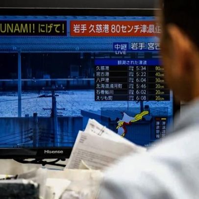 Terremoto intenso no Japão aciona alerta de tsunami e evacuações no litoral