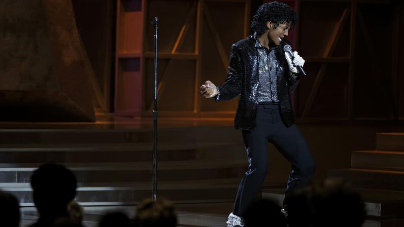 Jaafar Jackson em cena do filme 'Michael'
