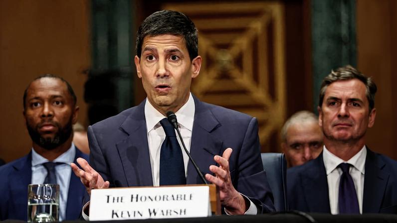Kevin Warsh, indicado por Trump para a presidência do Fed, durante depoimento perante o Comitê Bancário do Senado americano