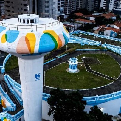 Sabesp pinta caixa-d'água histórica e pode ser multada