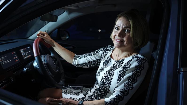 Jaíra Vasconcelos comprou um carro elétrico da GWM há cerca de dois meses