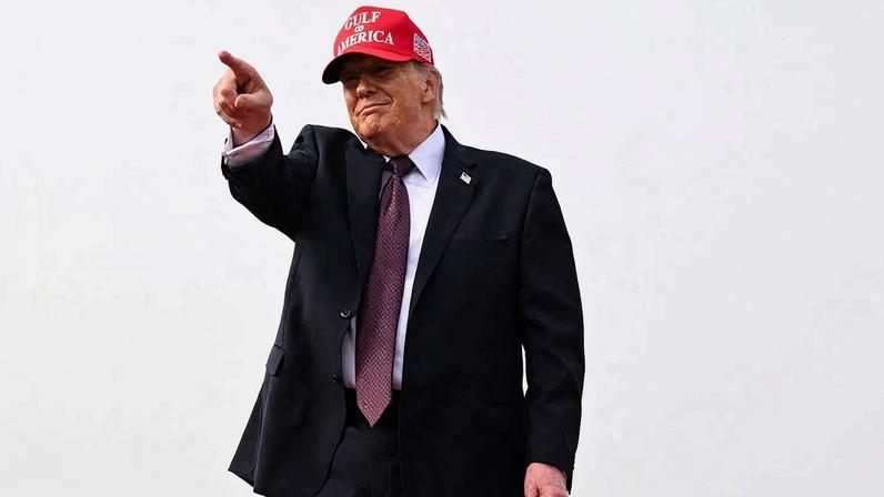 O presidente Donald Trump no Texas
