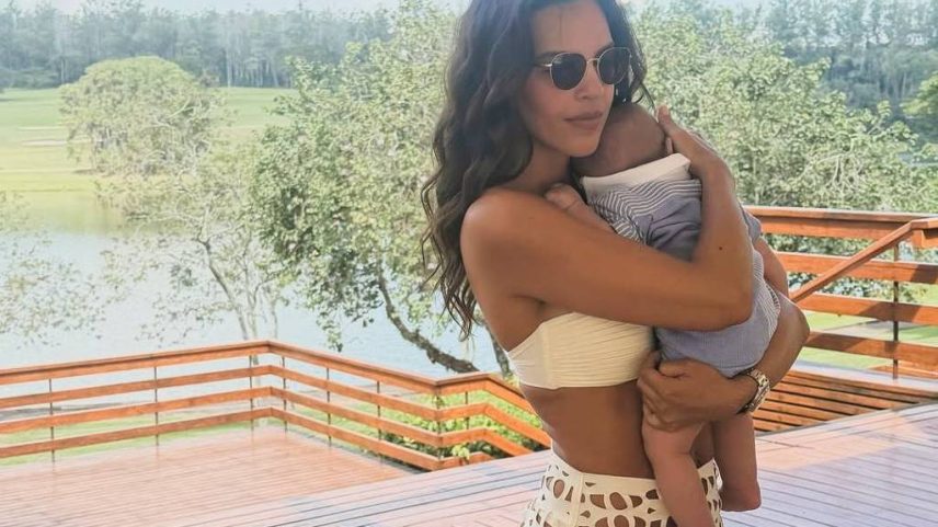 Mariana Rios celebra quatro meses do filho Palo