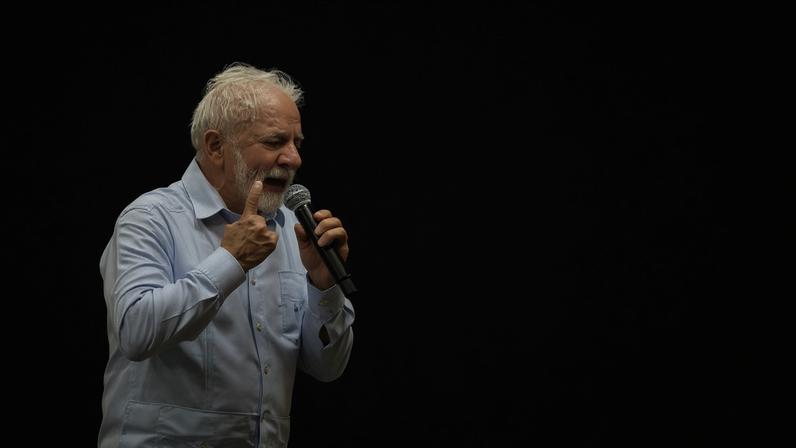 O presidente Lula em evento em São Paulo, em março