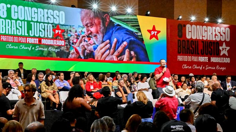 8º Congresso Nacional do PT, no centro de convenções Brasil 21, em Brasília
