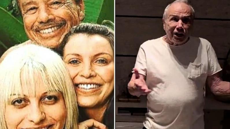 Stênio Garcia com as filhas Gaya e Cássia
