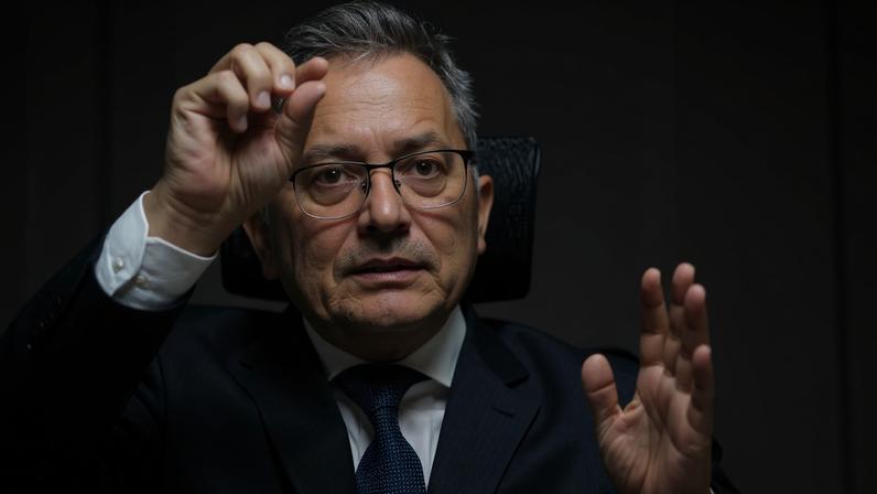 O secretário especial da Receita Federal, Robinson Barreirinhas, durante entrevista à Folha em seu gabinete