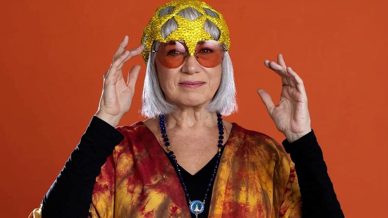 Lilia Cabral como Rita Lee para o espetáculo 'Balada da Louca'