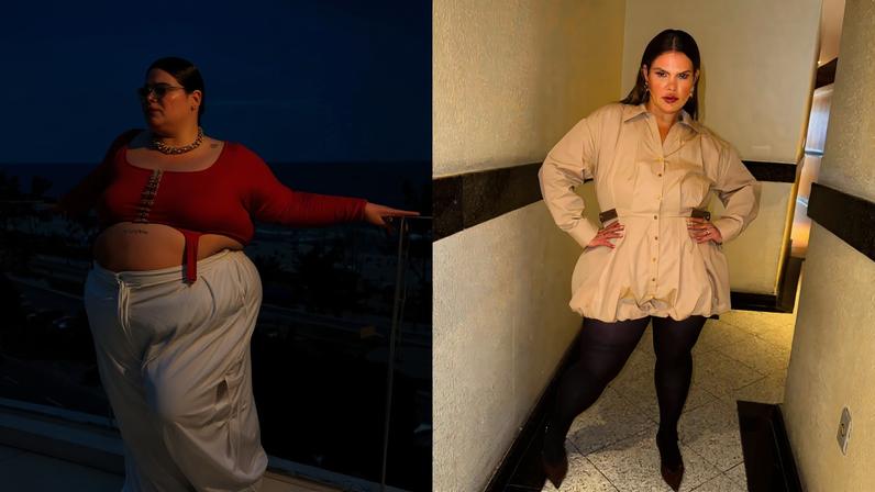 A dançarina diz estar pesando 99kg após um ano da cirurgia