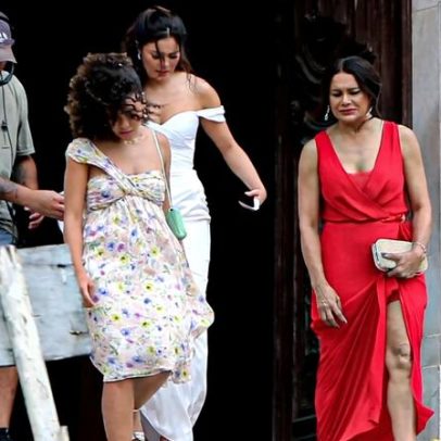 Sophie Charlotte grava cenas do casamento de Gerluce reta final de Três Graças