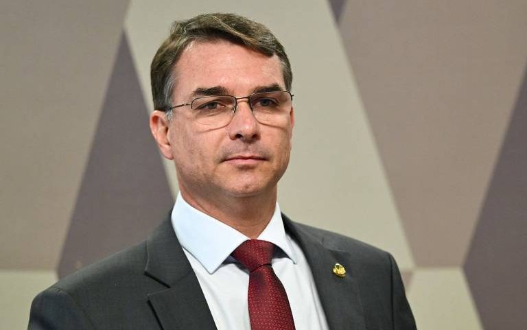 O senador Flavio Bolsonaro (PL-RJ) presidente a Comissão de Segurança Pública do Senado.