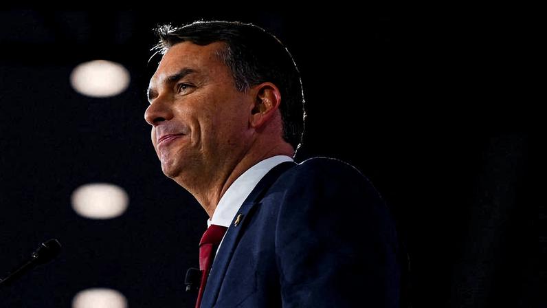 O senador Flávio Bolsonaro (PL-RJ), pré-candidato a presidente da República