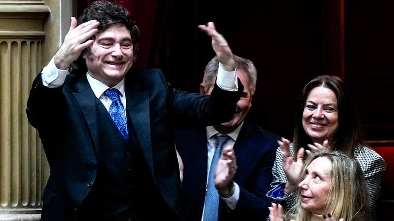 Javier Milei e a motosserra