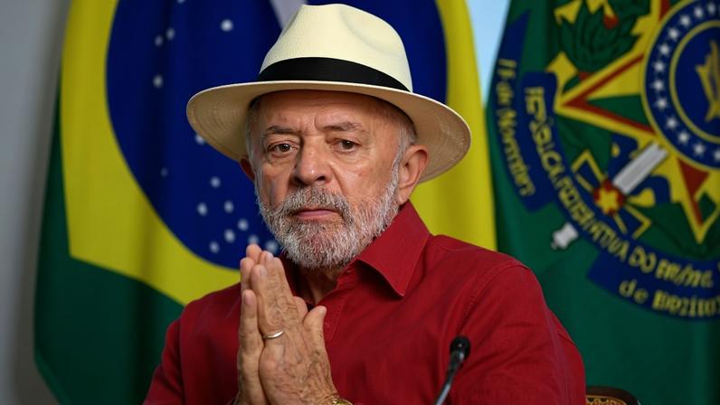 Lula durante evento no Palácio do Planalto