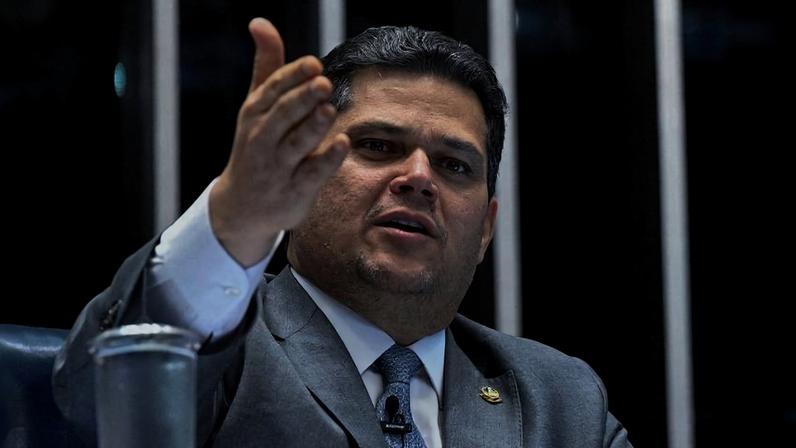 O presidente do Senado, Davi Alcolumbre (União-AP)