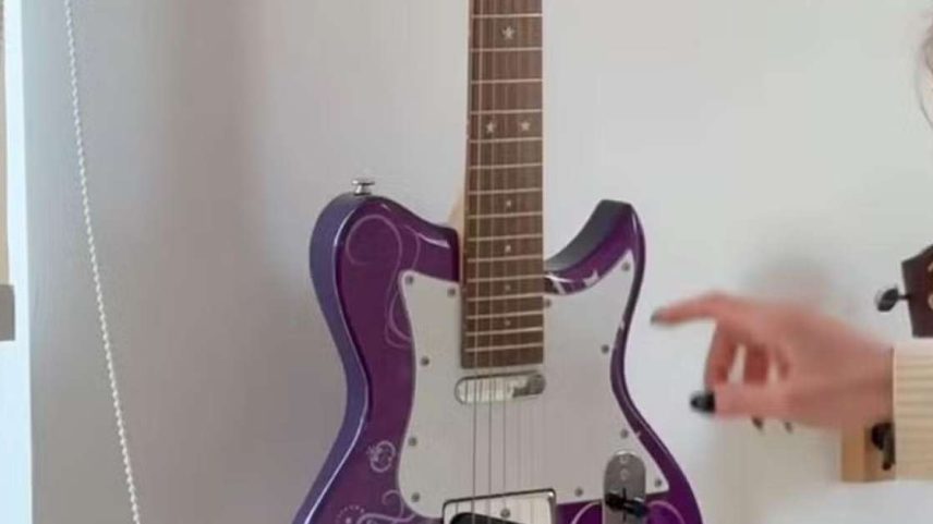 Guitarra da Miley Cyrus.
