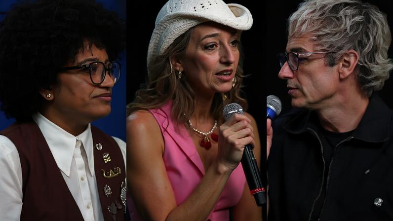 Clima fica tenso entre Samira, Milena e Juliano após o fim do BBB 26 / Reprodução: Globoplay