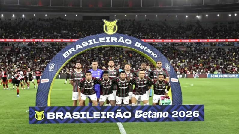Fluminense perfilado | Fluminense x Flamengo — Foto: André Durão