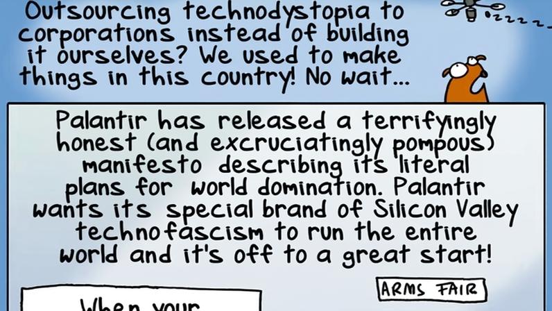 Palantir divulga planos ambiciosos para dominação mundial