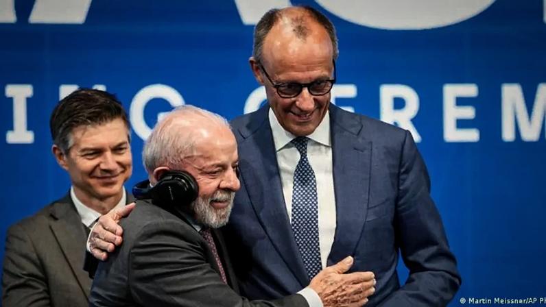 Lula e Merz participaram da abertura do estante brasileiro na Feira Industrial de Hannover