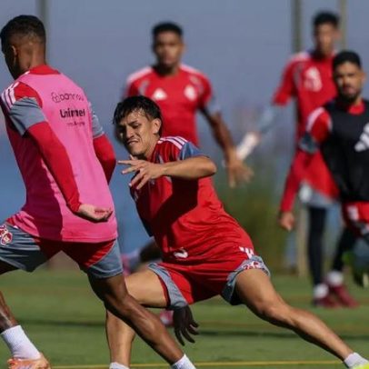 Internacional segue preparação para jogo contra o Fluminense