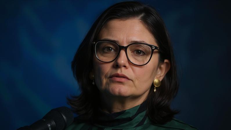 A secretária brasileira de Comércio Exterior, Tatiana Prazeres, em Brasília. 30 de janeiro de 2024