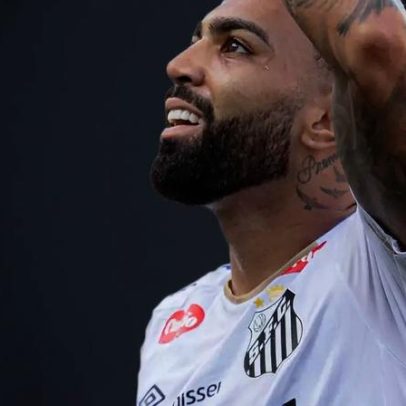 Gabriel Barbosa volta a marcar pelo Santos após um mês