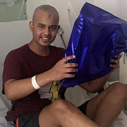 Gustavo, 15, luta contra câncer cerebral; campanha por tratamento