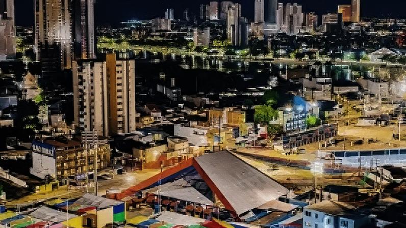 Campina Grande iluminada no mês de São João