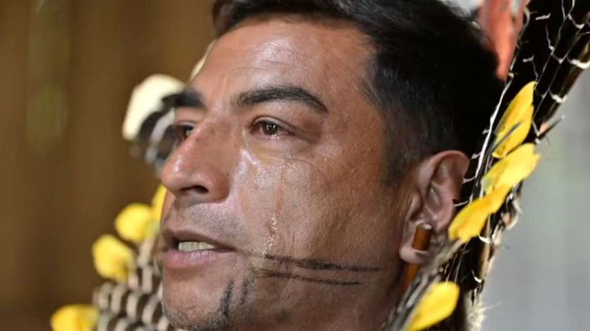 Tupã Nunes, cacique da Aldeia Mata Verde Bonita e presidente do Originários