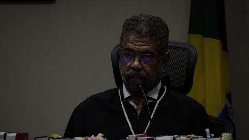 Julgamento da chacina de 2023. Juiz Taciano Vogado. - (crédito: Marcelo Ferreira/CB/D.A Press)