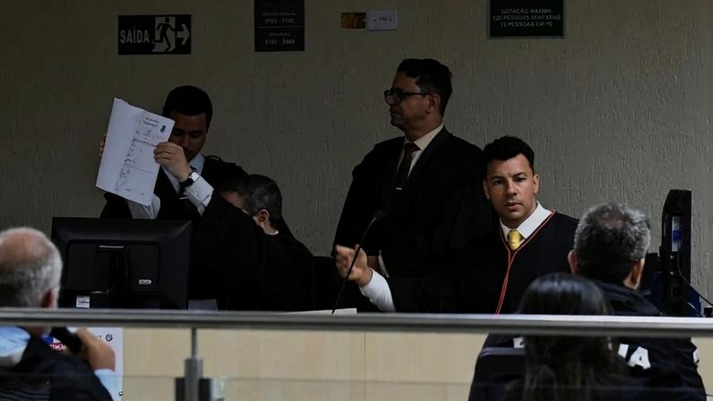 Julgamento da chacina de 2023 no Fórum de Planaltina - (crédito: Marcelo Ferreira/CB/D.A Press)